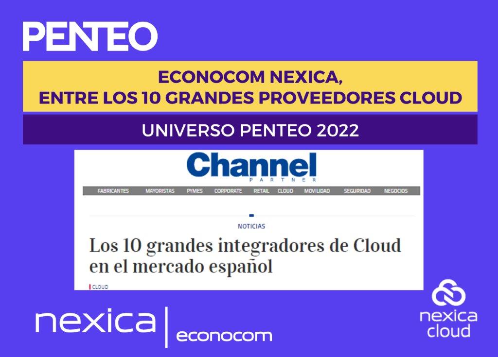 Econocom Nexica, in the 10 big cloud providers - Univers Penteo 2022