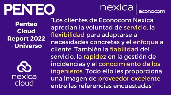 Econocom Nexica, “proveïdor excel·lent” segons Penteo