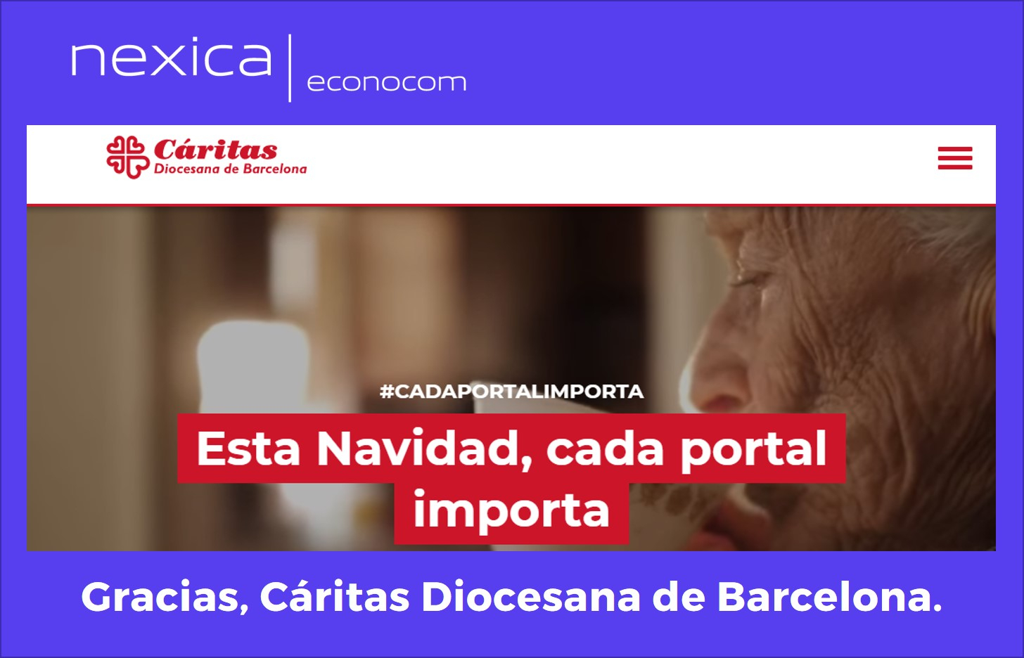 Econocom Nexica col·labora amb Càritas BarcelonaEconocom Nexica, with Càritas Barcelona